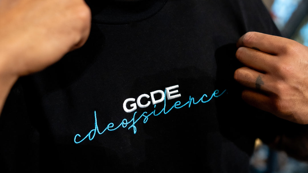 CDE OF SILENCE EXCLUSIVE TEE - BLACK/BLUE