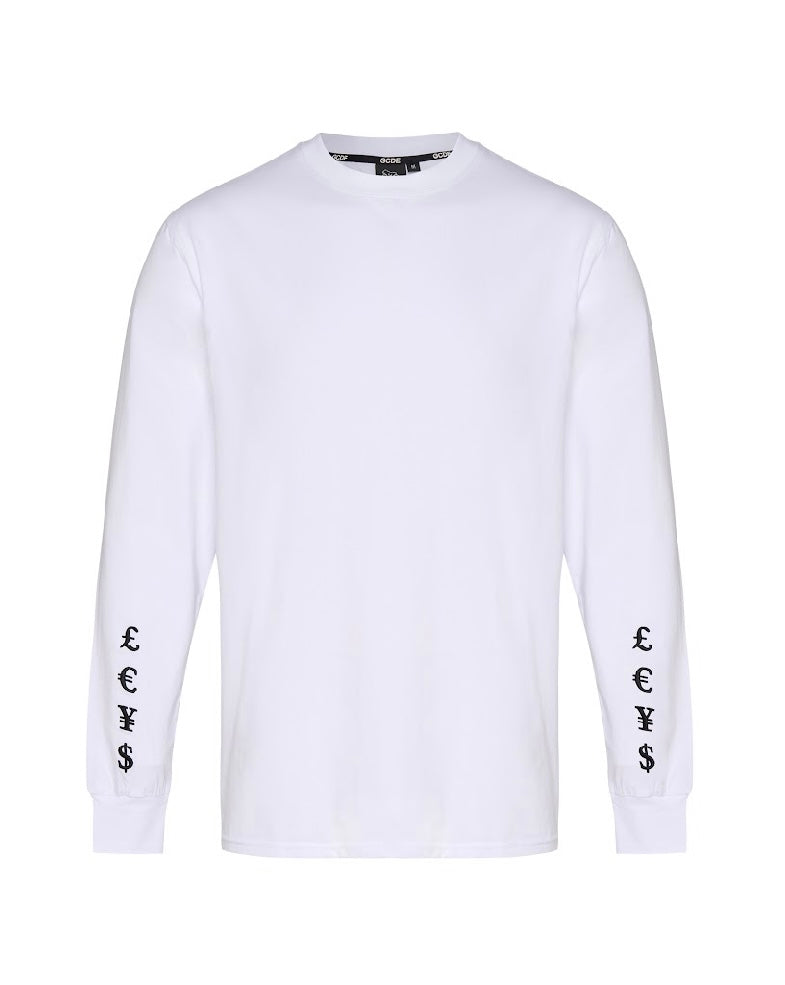 CURRENCY LONG SLEEVE - WHITE